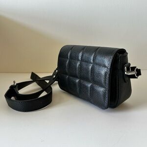 Quilted genuine leather bag